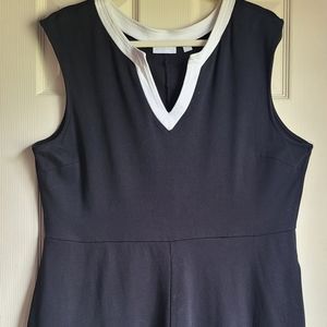 New York & Company Women’s Black / White 100% Cotton Dress